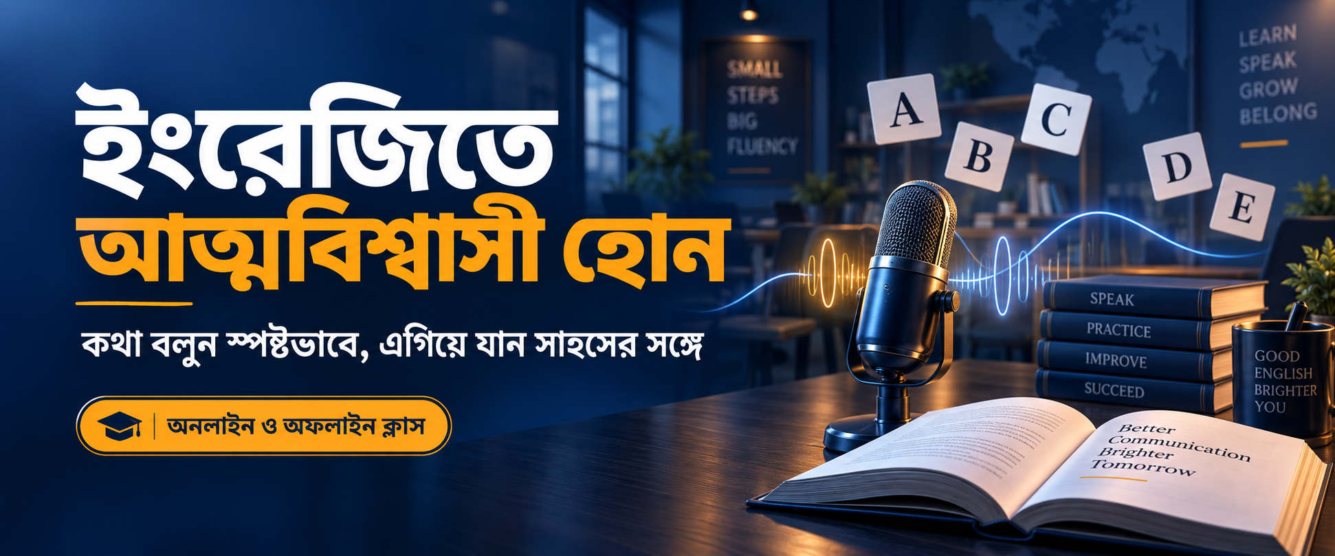 ইংরেজিতে আত্মবিশ্বাসী হওয়ার কোর্স — অনলাইন ও অফলাইন ক্লাস